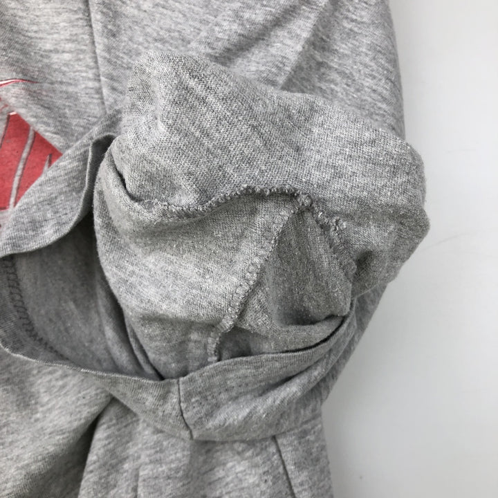 Nike sports print t-shirt, men's size XL. cotton gray type Vintage Second Hand