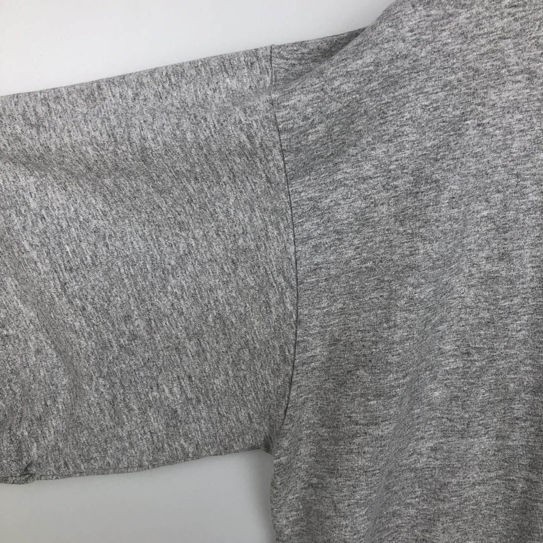 Adidas sports print T-shirt, men's size L cotton gray type Vintage Second Hand