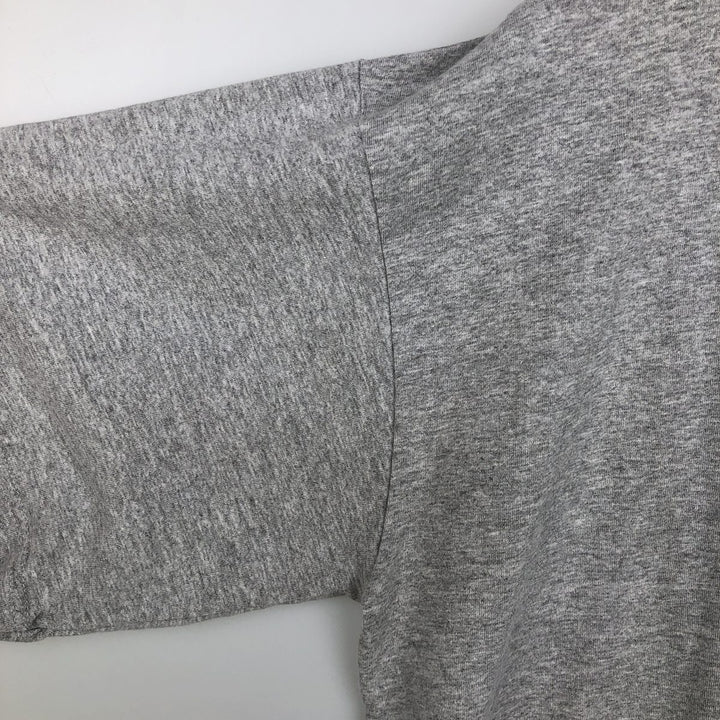 Adidas sports print T-shirt, men's size L cotton gray type Vintage Second Hand