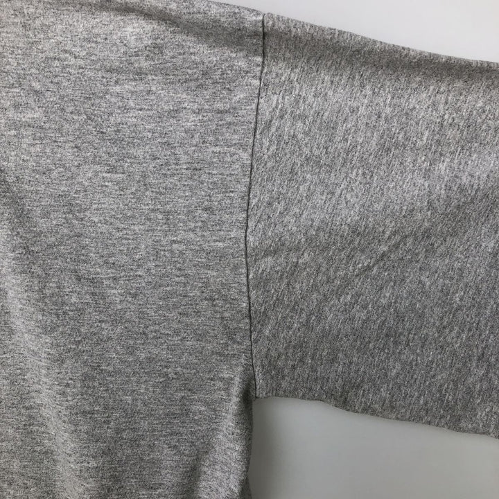 Adidas sports print T-shirt, men's size L cotton gray type Vintage Second Hand
