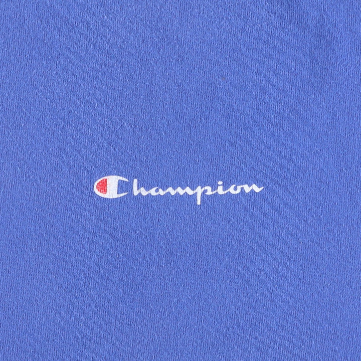 90'S Champion Authentic Athletic Apparel Logo Print T-Shirt Made in USA Men's XL Vintage cotton blue type Vintage Second Hand