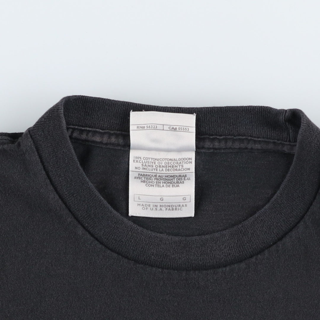 2000'S Nike Center Logo Print T-Shirt, Men's Size L (approx.) cotton black type Vintage Second Hand