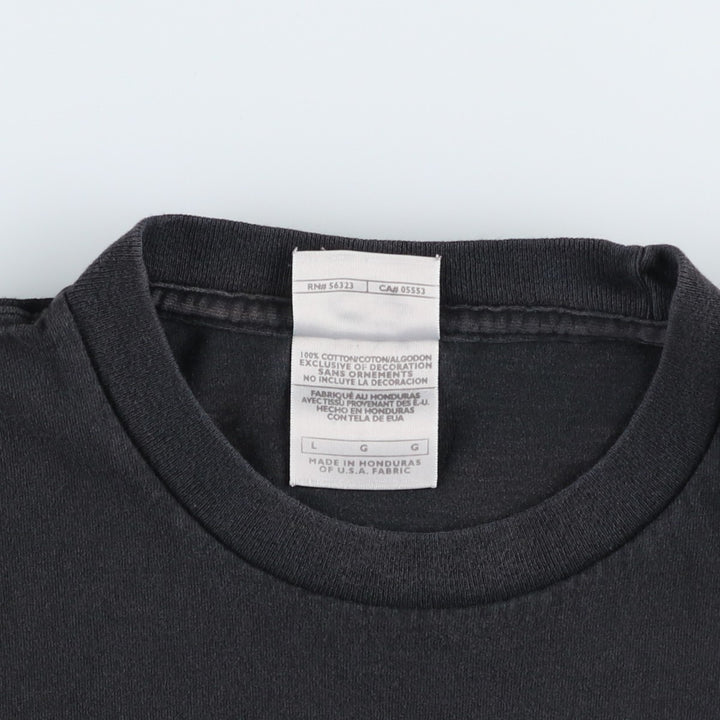 2000'S Nike Center Logo Print T-Shirt, Men's Size L (approx.) cotton black type Vintage Second Hand