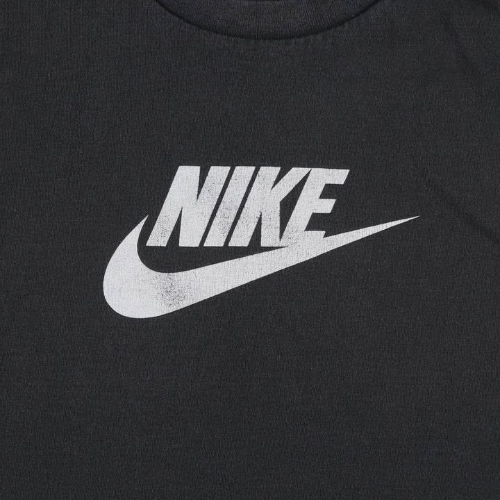 2000'S Nike Center Logo Print T-Shirt, Men's Size L (approx.) cotton black type Vintage Second Hand