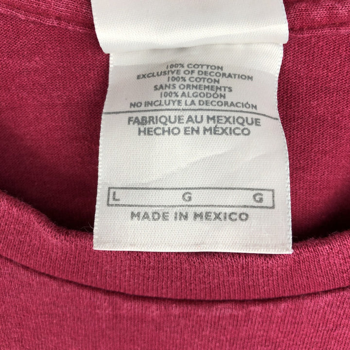 00'S Nike One Point Logo T-shirt Men's L size cotton Red type red-purple Vintage Second Hand