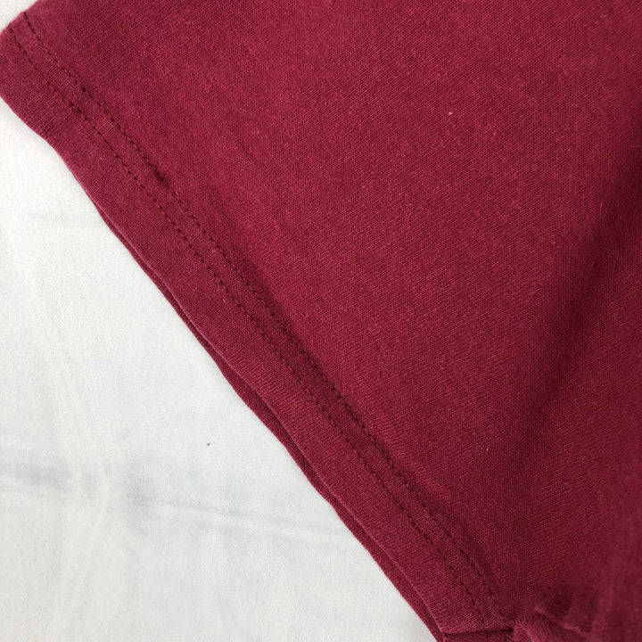 00'S Nike One Point Logo T-shirt Men's L size cotton Red type red-purple Vintage Second Hand