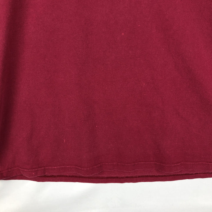 00'S Nike One Point Logo T-shirt Men's L size cotton Red type red-purple Vintage Second Hand