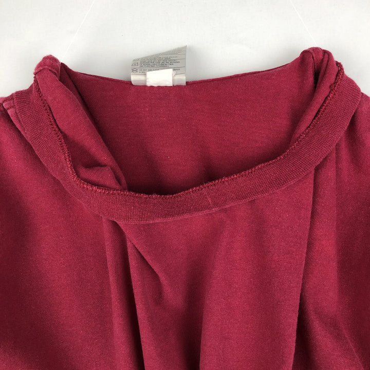 00'S Nike One Point Logo T-shirt Men's L size cotton Red type red-purple Vintage Second Hand