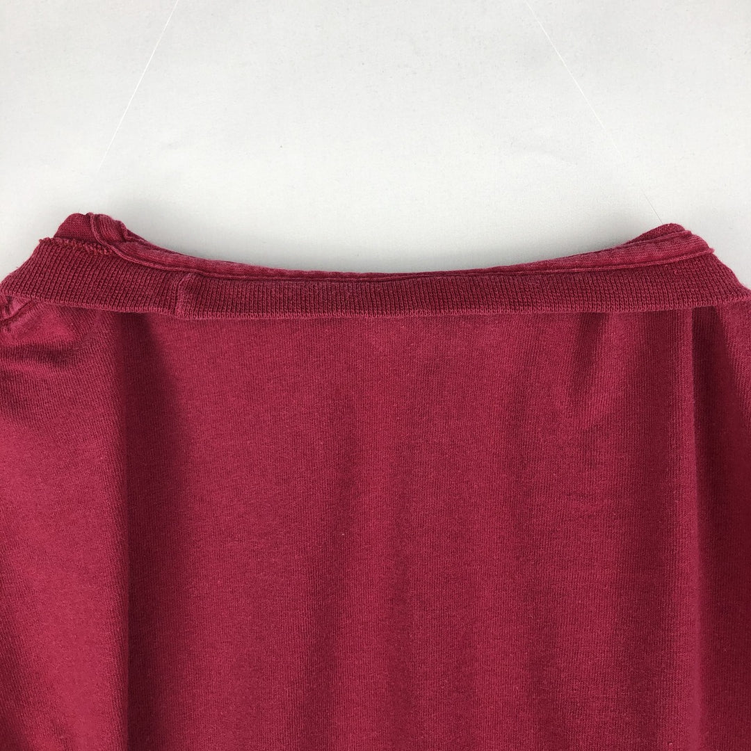 00'S Nike One Point Logo T-shirt Men's L size cotton Red type red-purple Vintage Second Hand