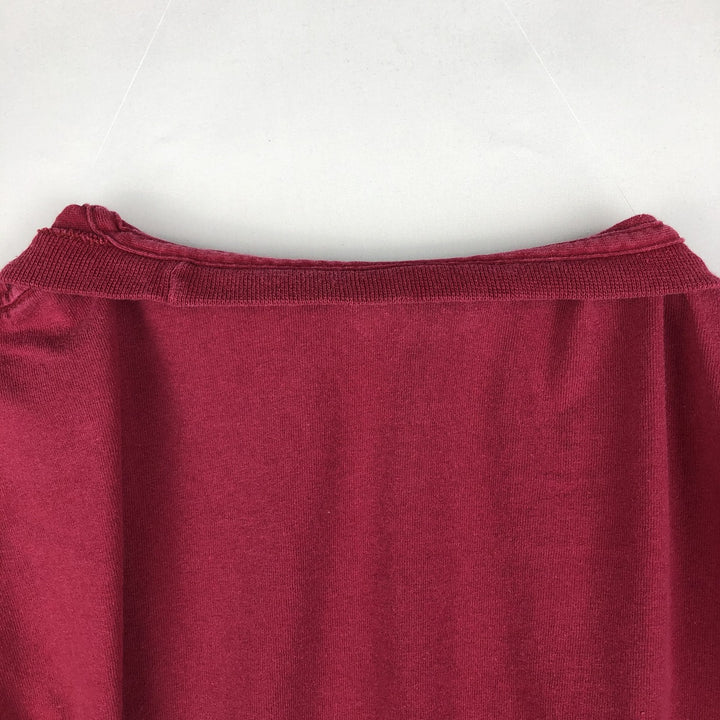 00'S Nike One Point Logo T-shirt Men's L size cotton Red type red-purple Vintage Second Hand