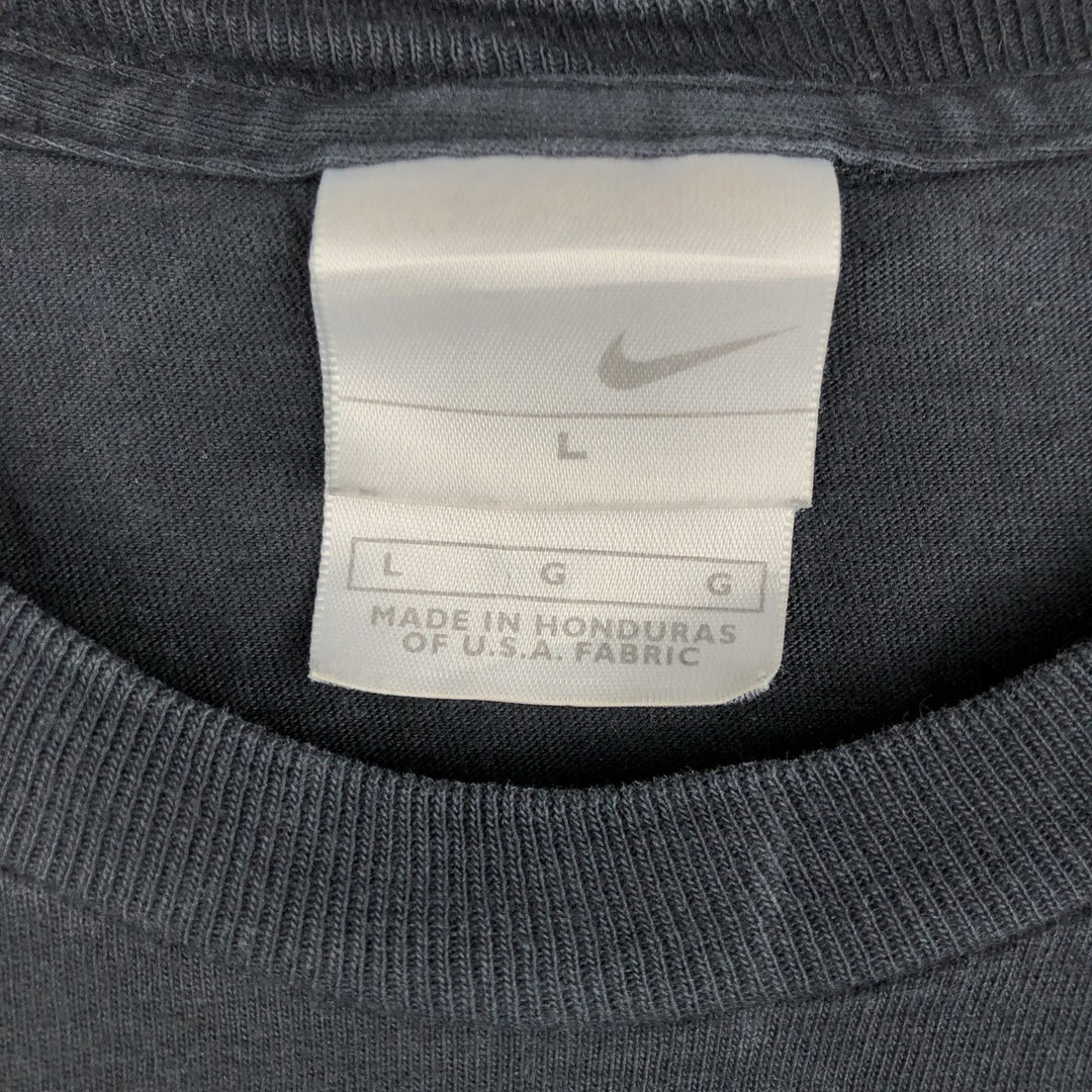 00'S Nike Sports Print T-shirt Men's Size L cotton black type Vintage Second Hand
