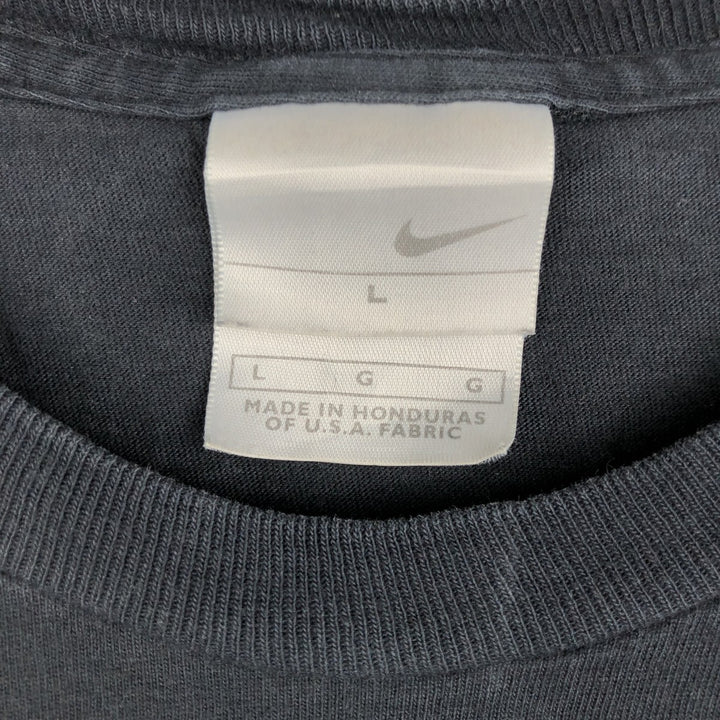 00'S Nike Sports Print T-shirt Men's Size L cotton black type Vintage Second Hand