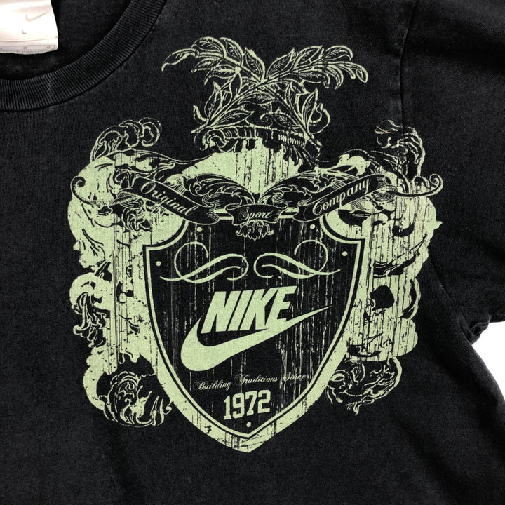 00'S Nike Sports Print T-shirt Men's Size L cotton black type Vintage Second Hand