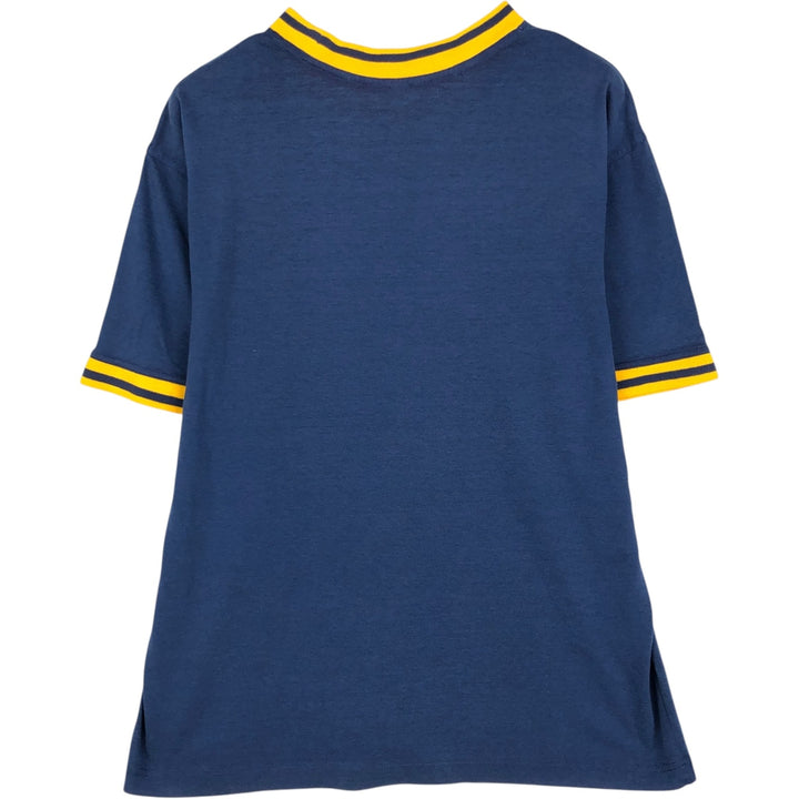 Adidas BASKETBALL Ringer T-shirt, Men's Size L (approx.) unclear navy blue type Vintage Second Hand