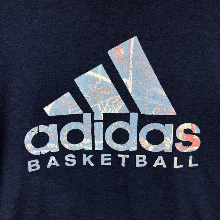 Adidas BASKETBALL Ringer T-shirt, Men's Size L (approx.) unclear navy blue type Vintage Second Hand