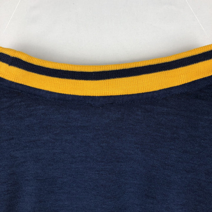 Adidas BASKETBALL Ringer T-shirt, Men's Size L (approx.) unclear navy blue type Vintage Second Hand