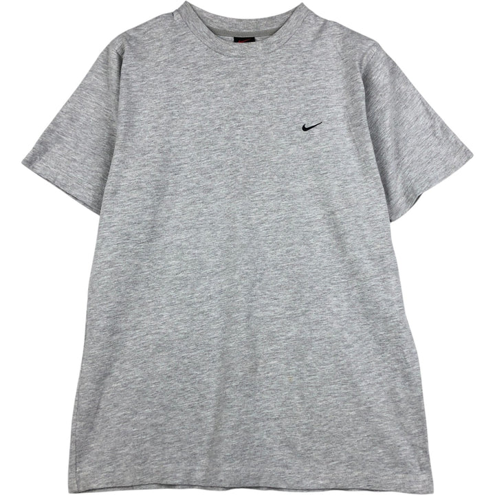 90'S Nike One Point Logo T-shirt, Men's M size, Vintage cotton gray type Vintage Second Hand