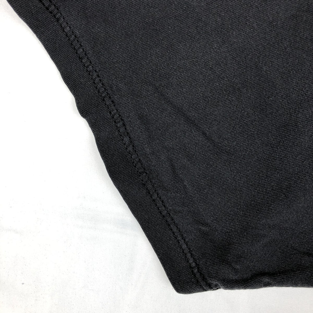 90s-era Adidas logo T-shirt, made in USA, men's size XL (approx.) cotton black type Vintage Second Hand