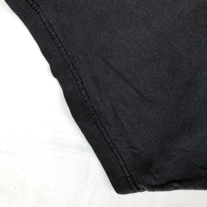 90s-era Adidas logo T-shirt, made in USA, men's size XL (approx.) cotton black type Vintage Second Hand
