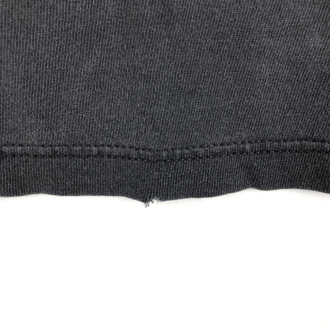 90s-era Adidas logo T-shirt, made in USA, men's size XL (approx.) cotton black type Vintage Second Hand