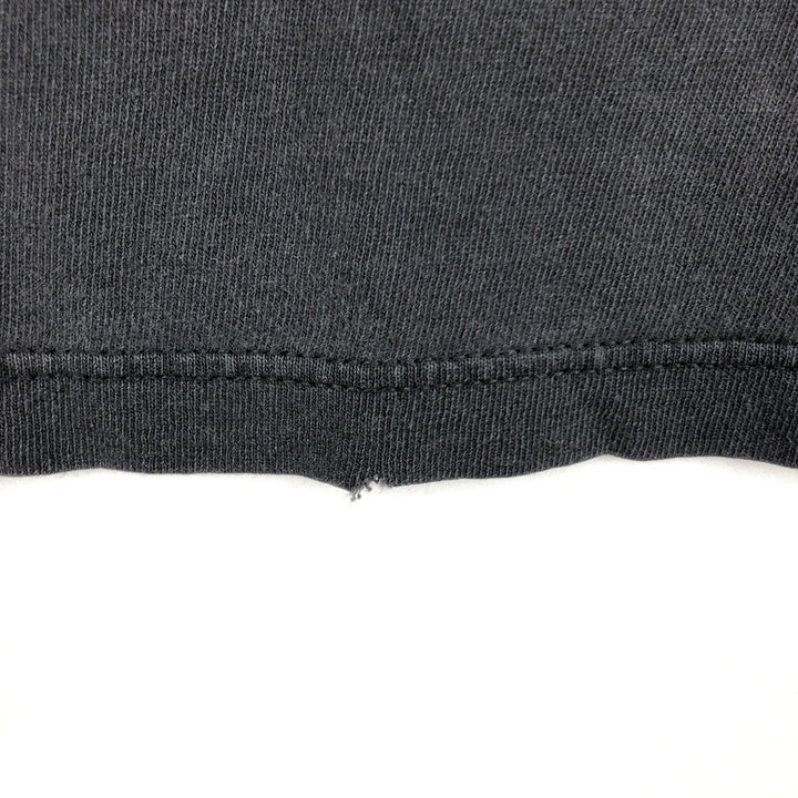 90s-era Adidas logo T-shirt, made in USA, men's size XL (approx.) cotton black type Vintage Second Hand