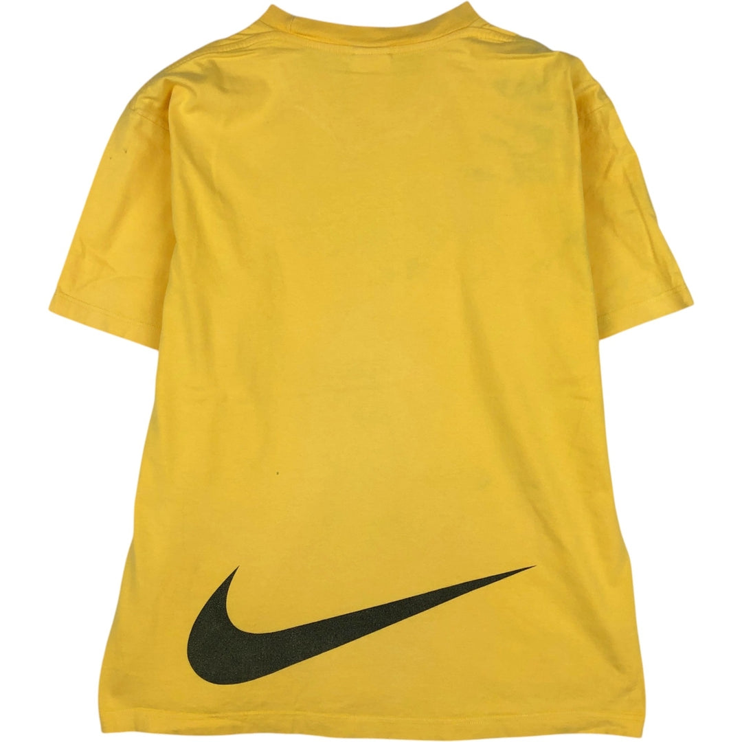 90'S Nike Logo T-Shirt, Men's Size L (approx.), Vintage cotton yellow type Vintage Second Hand