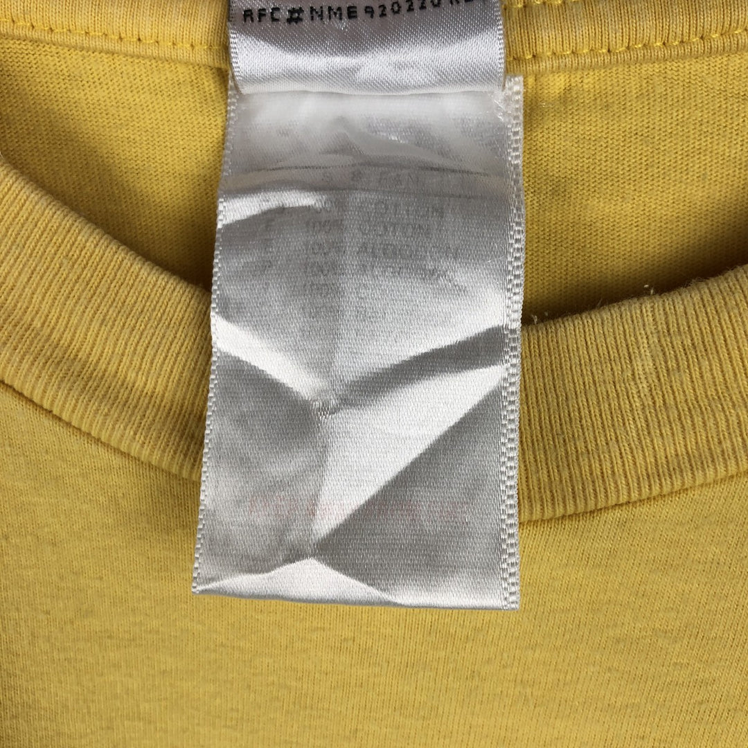 90'S Nike Logo T-Shirt, Men's Size L (approx.), Vintage cotton yellow type Vintage Second Hand
