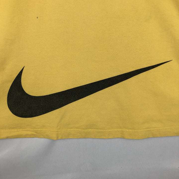 90'S Nike Logo T-Shirt, Men's Size L (approx.), Vintage cotton yellow type Vintage Second Hand