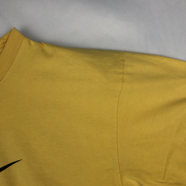 90'S Nike Logo T-Shirt, Men's Size L (approx.), Vintage cotton yellow type Vintage Second Hand