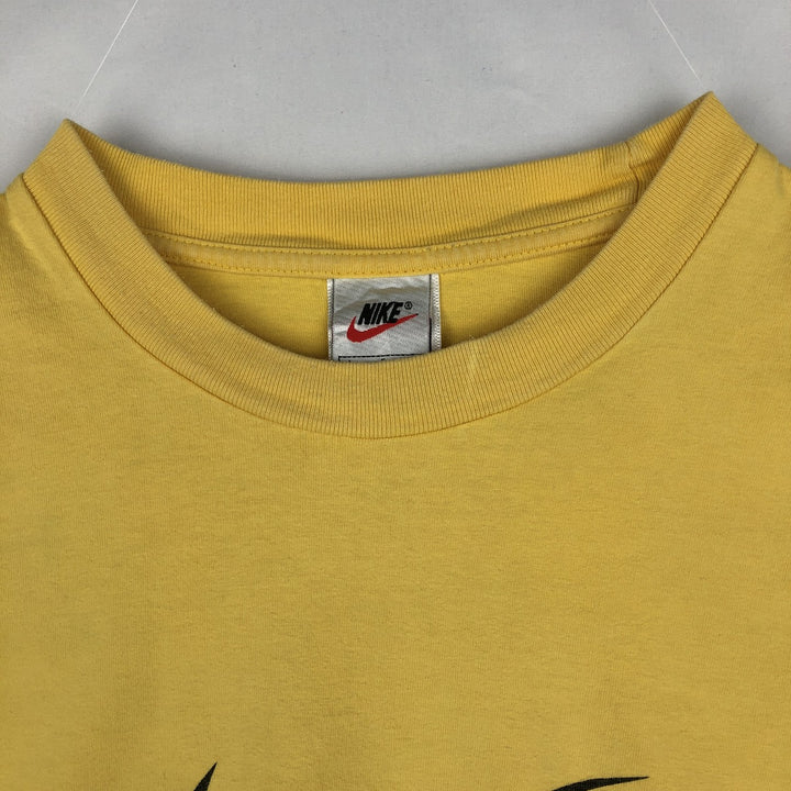 90'S Nike Logo T-Shirt, Men's Size L (approx.), Vintage cotton yellow type Vintage Second Hand