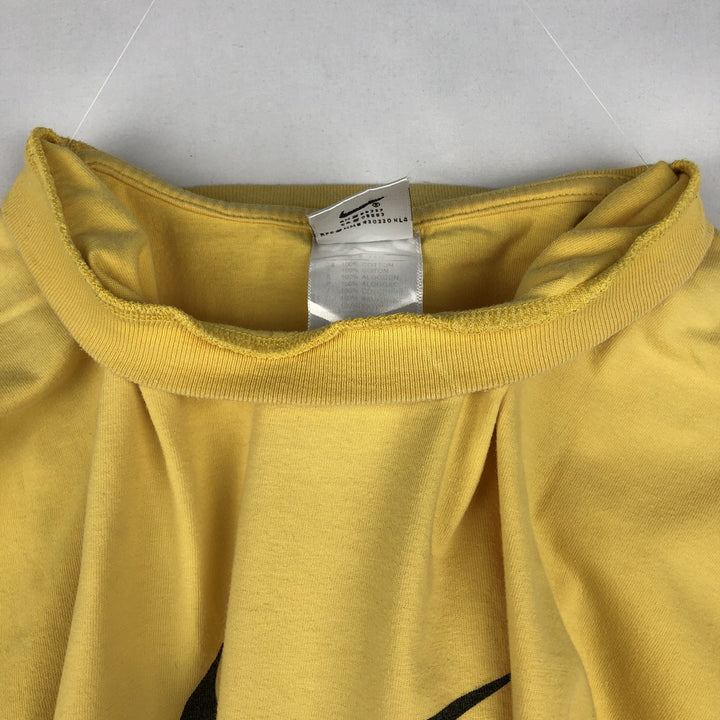 90'S Nike Logo T-Shirt, Men's Size L (approx.), Vintage cotton yellow type Vintage Second Hand
