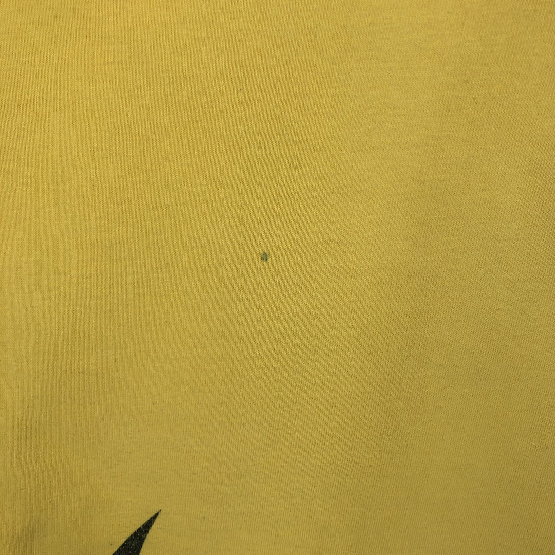 90'S Nike Logo T-Shirt, Men's Size L (approx.), Vintage cotton yellow type Vintage Second Hand