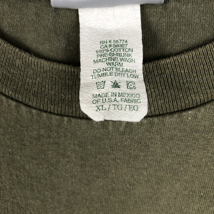 Nike HOCKEY Fire Pattern Sport Print T-Shirt, Men's Size XL (approx.) cotton Khaki type Vintage Second Hand