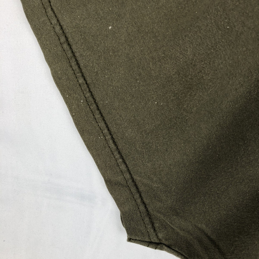 Nike HOCKEY Fire Pattern Sport Print T-Shirt, Men's Size XL (approx.) cotton Khaki type Vintage Second Hand