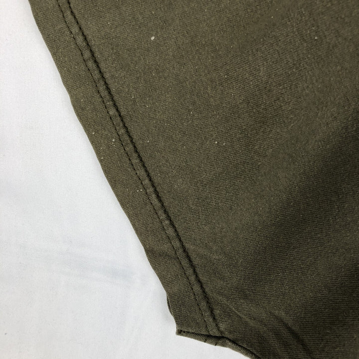Nike HOCKEY Fire Pattern Sport Print T-Shirt, Men's Size XL (approx.) cotton Khaki type Vintage Second Hand