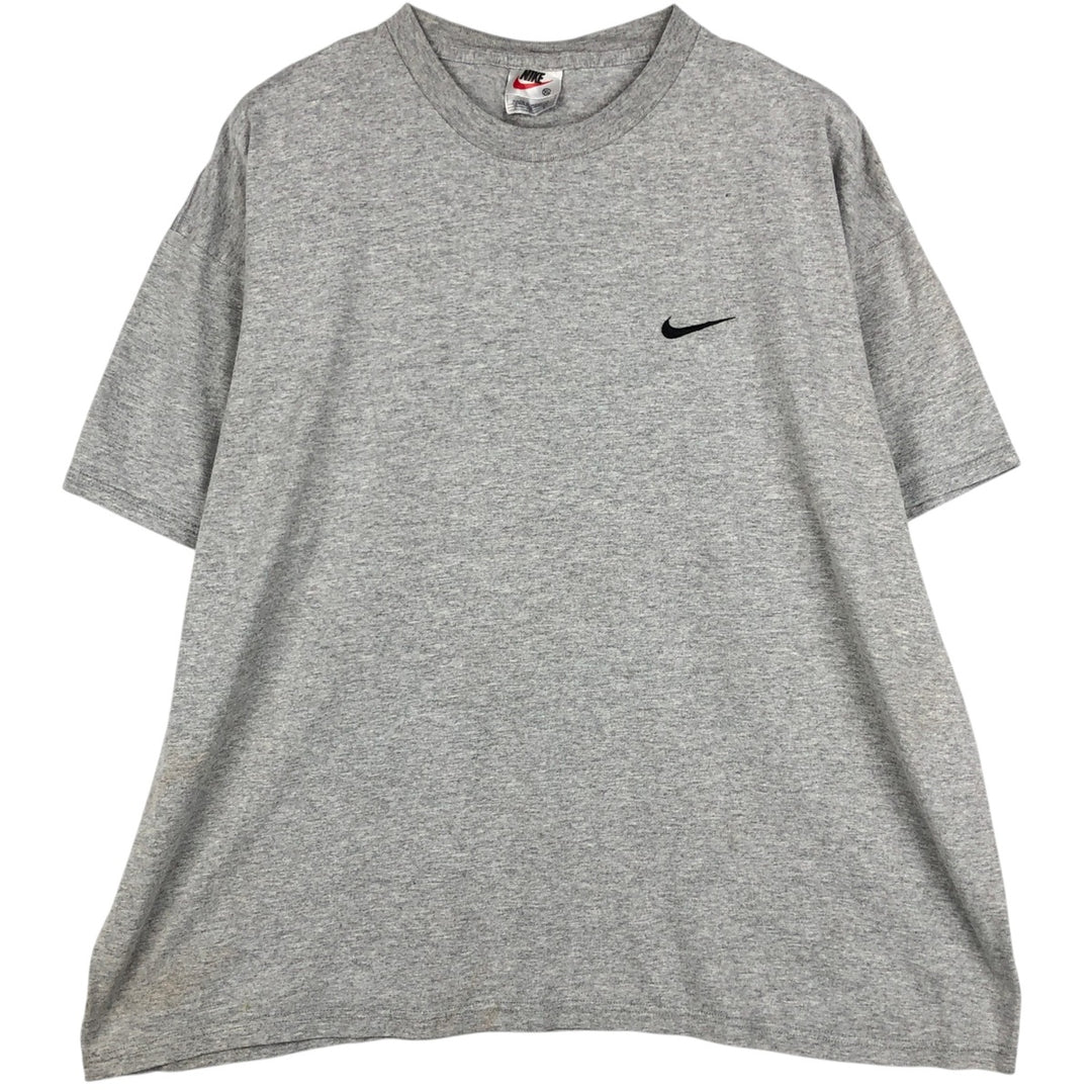 90'S Nike One Point Logo T-shirt, Men's XL, Vintage cotton gray type Vintage Second Hand