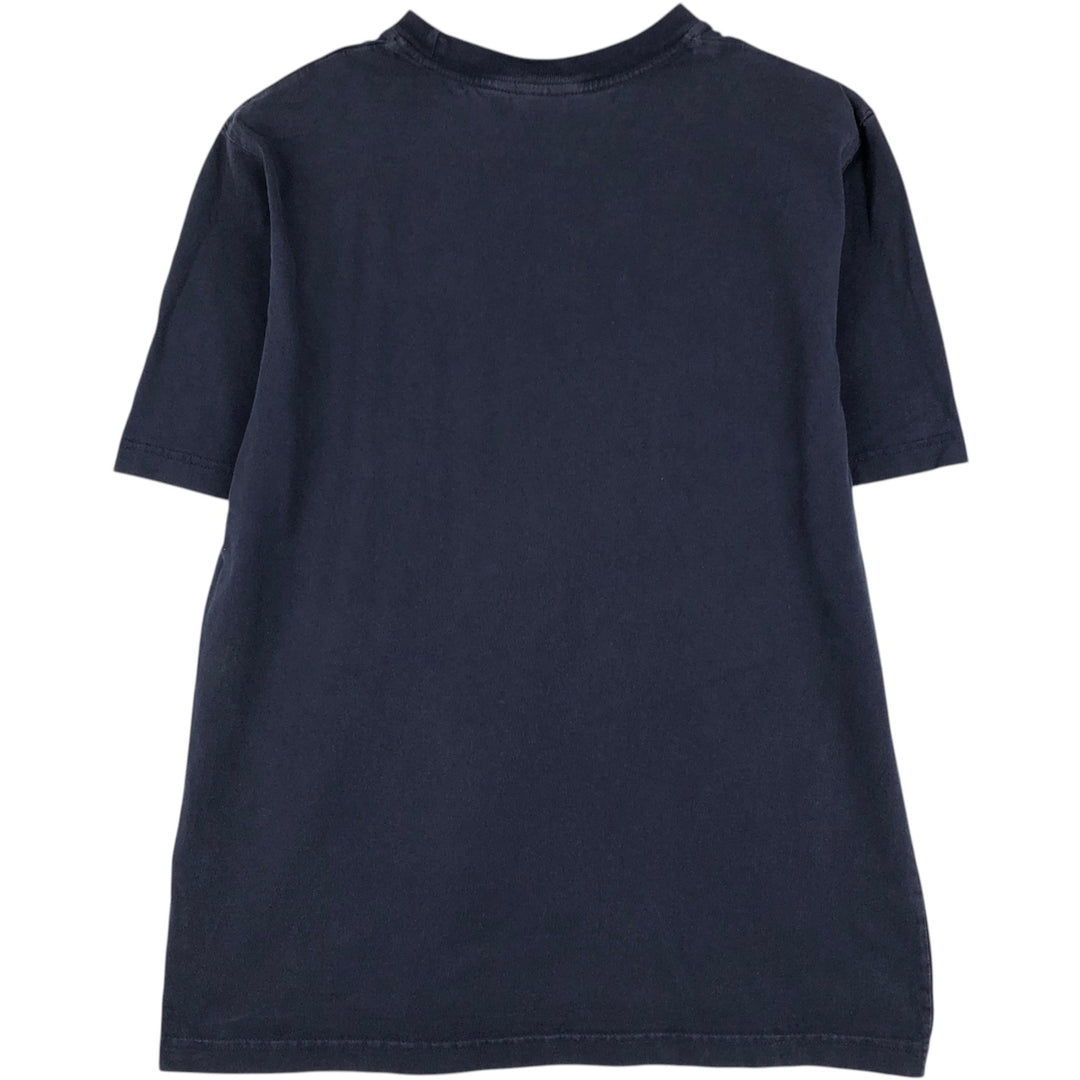 90'S Nike One Point Logo T-shirt, Men's L size, Vintage cotton navy blue type Vintage Second Hand