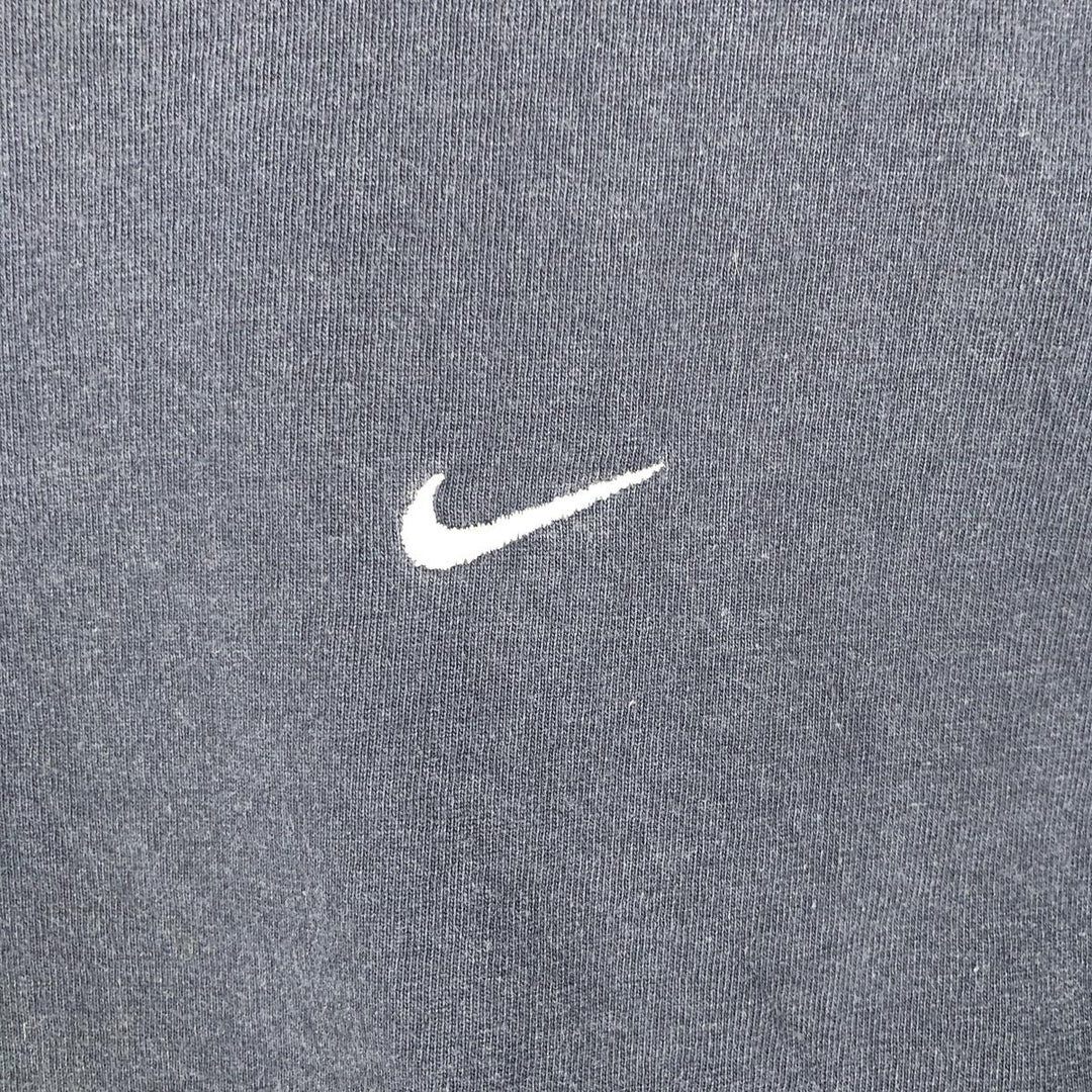 90'S Nike One Point Logo T-shirt, Men's L size, Vintage cotton navy blue type Vintage Second Hand