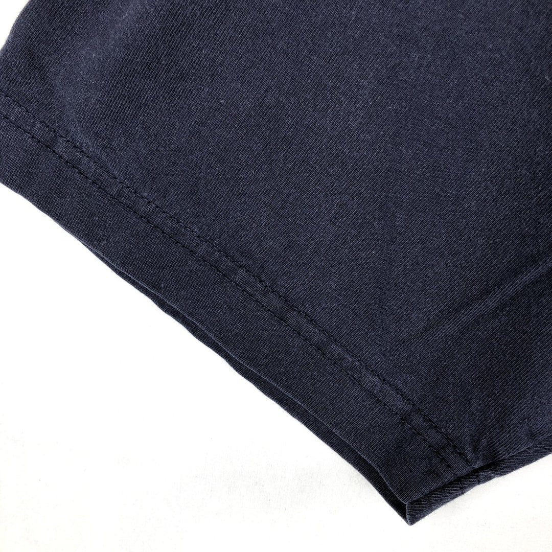 90'S Nike One Point Logo T-shirt, Men's L size, Vintage cotton navy blue type Vintage Second Hand