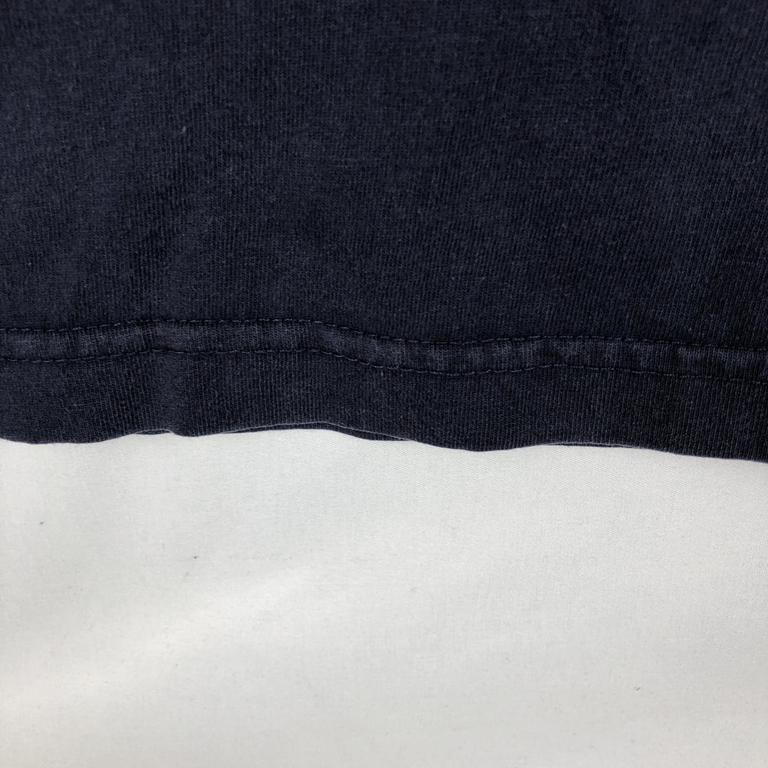 90'S Nike One Point Logo T-shirt, Men's L size, Vintage cotton navy blue type Vintage Second Hand