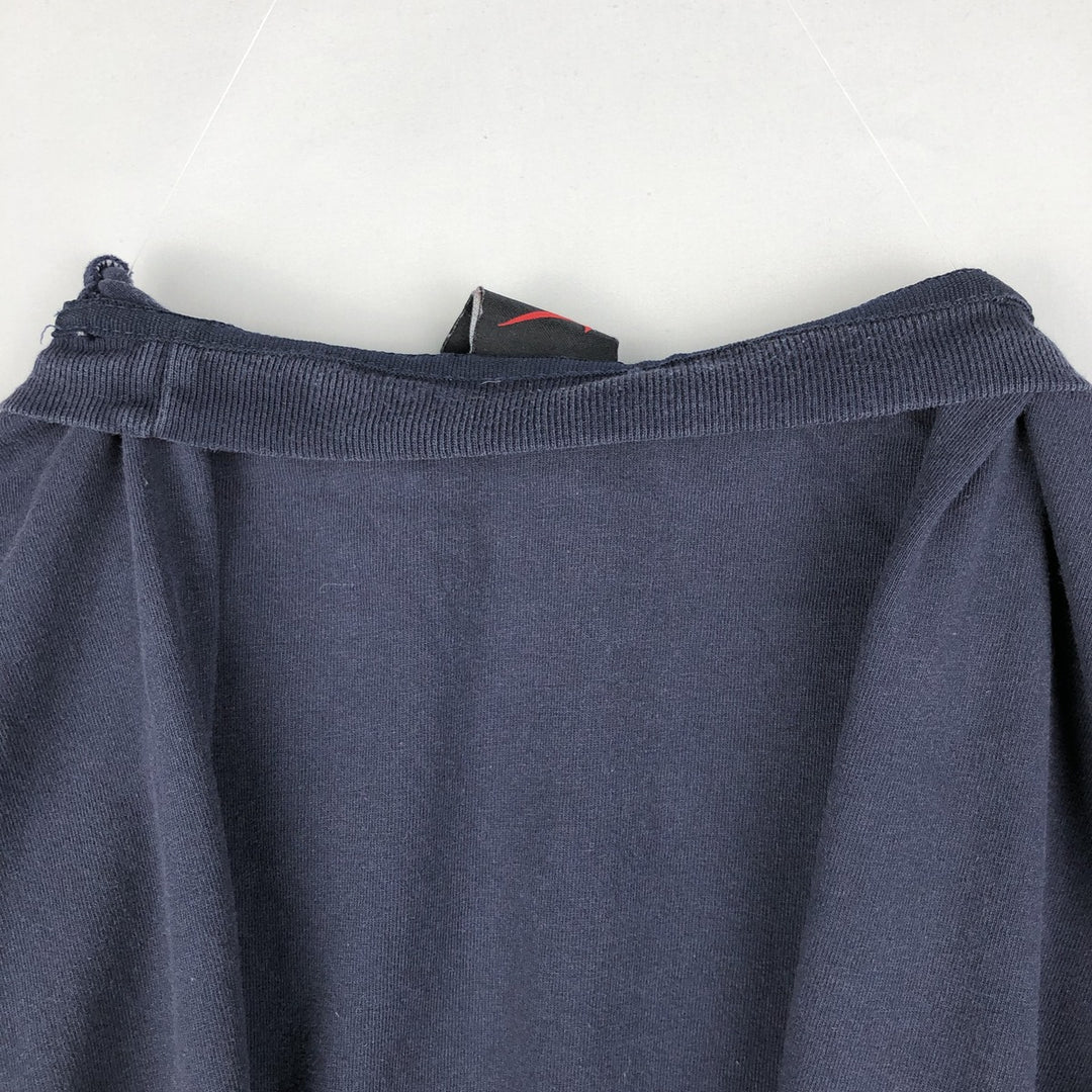 90'S Nike One Point Logo T-shirt, Men's L size, Vintage cotton navy blue type Vintage Second Hand