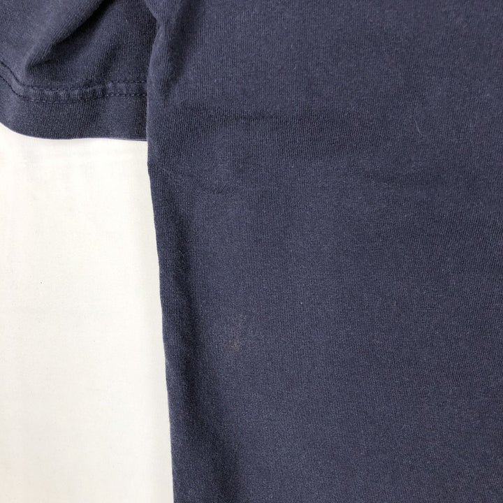 90'S Nike One Point Logo T-shirt, Men's L size, Vintage cotton navy blue type Vintage Second Hand
