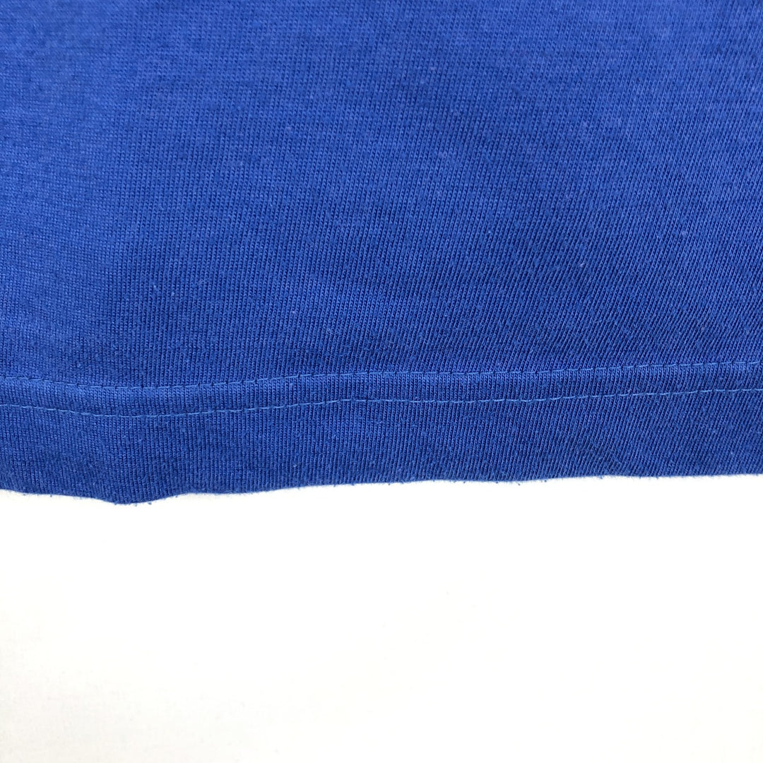 90s-00'S Adidas back logo t-shirt, men's size M (approx.) unclear Navy blue Vintage Second Hand