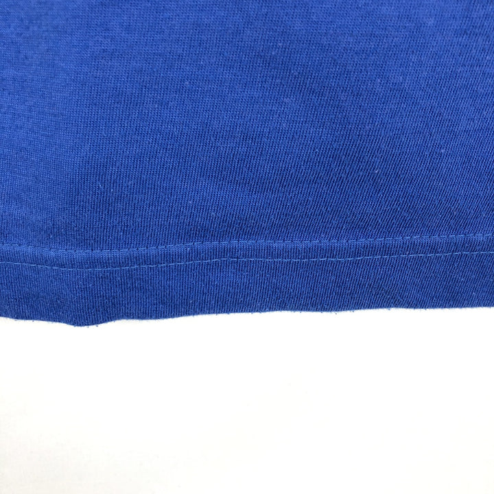 90s-00'S Adidas back logo t-shirt, men's size M (approx.) unclear Navy blue Vintage Second Hand