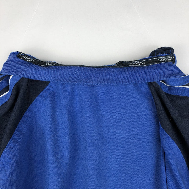 90s-00'S Adidas back logo t-shirt, men's size M (approx.) unclear Navy blue Vintage Second Hand