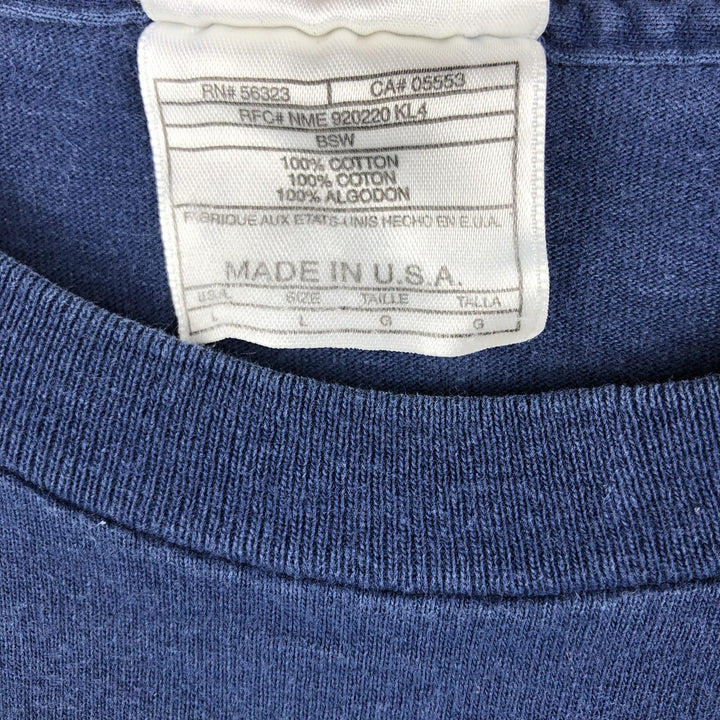 90'S Nike Logo T-Shirt, Made in USA, Men's Size L (approx.), Vintage unclear navy blue type Vintage Second Hand