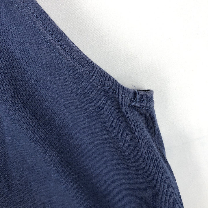 90s-era Nike V-neck sleeveless t-shirt, made in USA, men's size L equivalent, vintage. cotton navy blue type Vintage Second Hand
