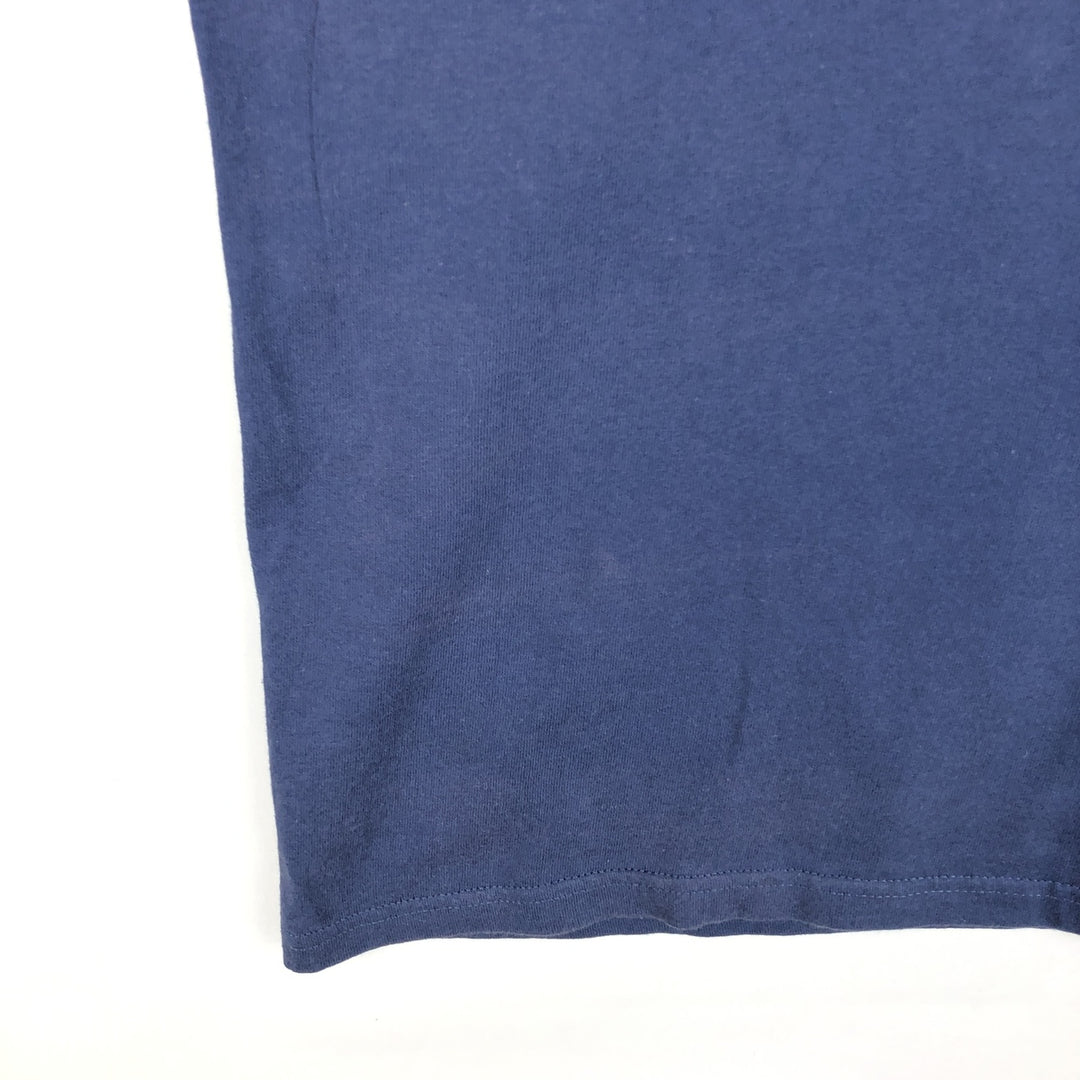 90s-era Nike V-neck sleeveless t-shirt, made in USA, men's size L equivalent, vintage. cotton navy blue type Vintage Second Hand