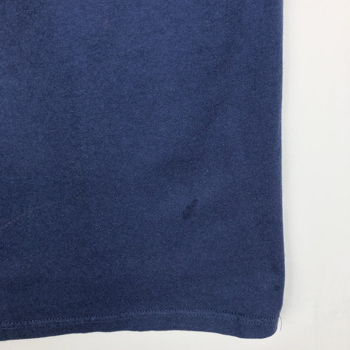90s-era Nike V-neck sleeveless t-shirt, made in USA, men's size L equivalent, vintage. cotton navy blue type Vintage Second Hand