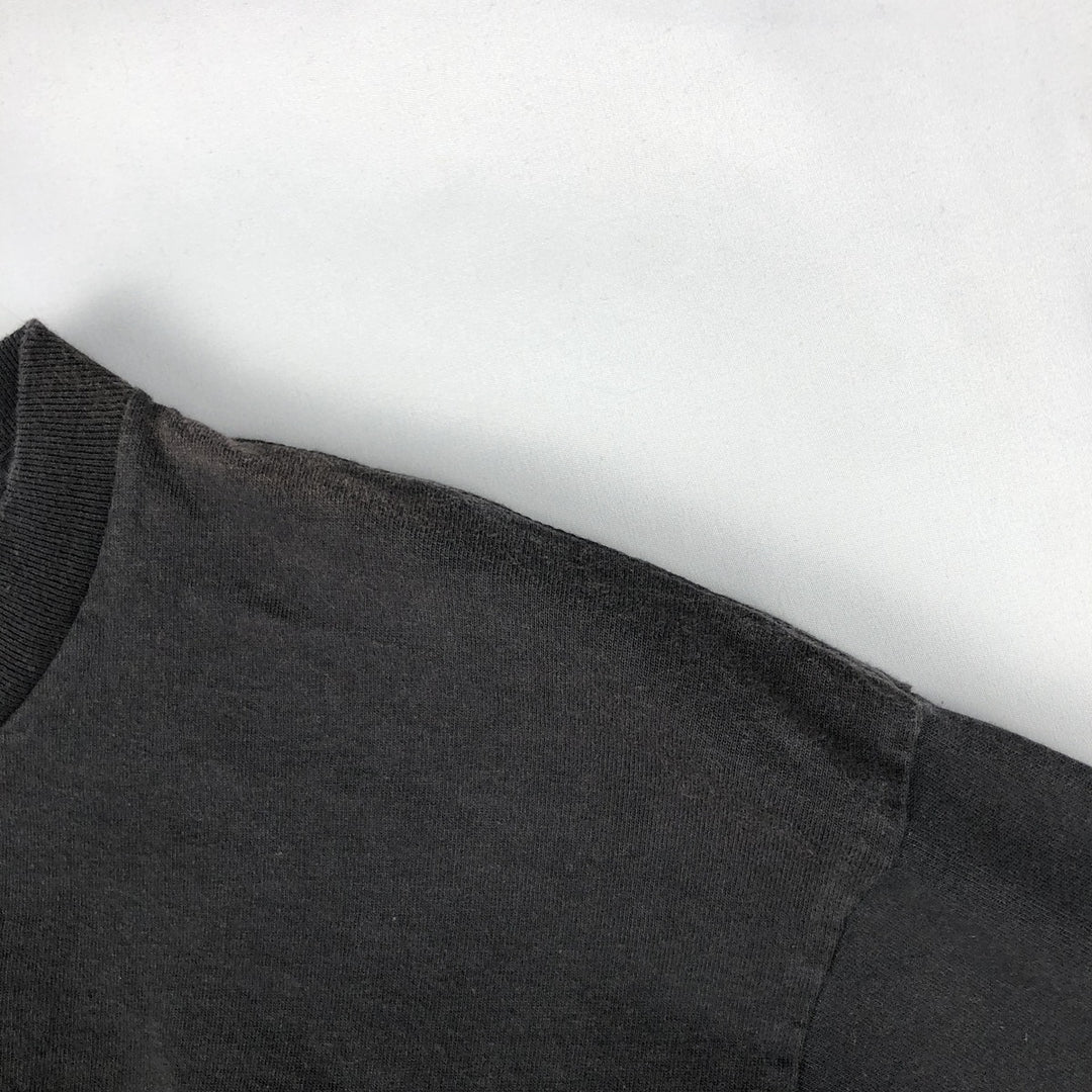 90s-era Nike logo print t-shirt, made in USA, men's size M equivalent, vintage. cotton black type Vintage Second Hand